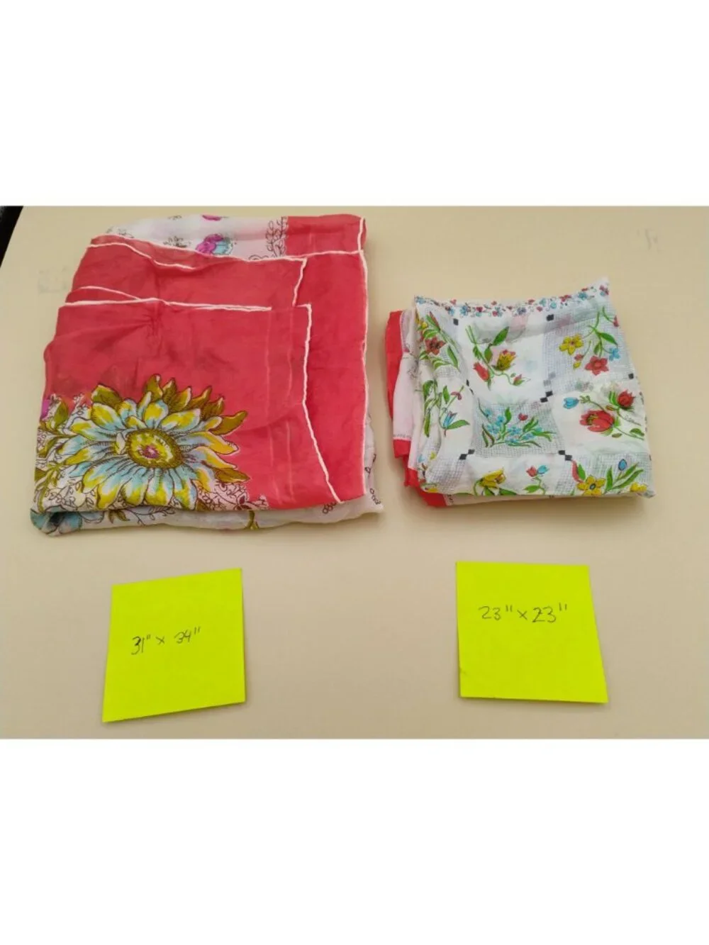 Vtg Floral Handkerchief 31